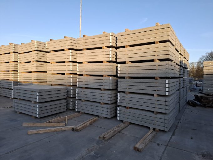 Betonplaten met gleuven 100 mm